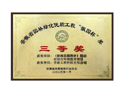 聊城荣获2025“徽园杯”奖三等奖