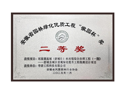 聊城荣获2025“徽园杯”奖二等奖